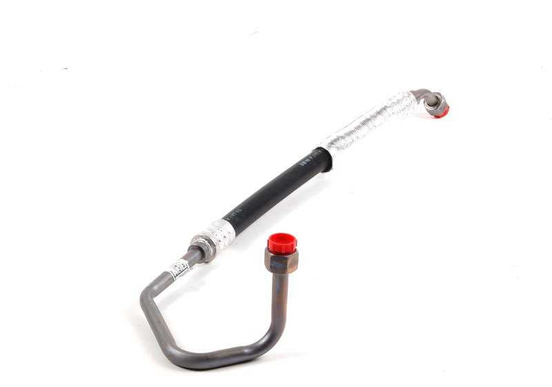 Tubería de alta presión del compresor al condensador OEM 64539067575 para BMW E30. Original BMW.