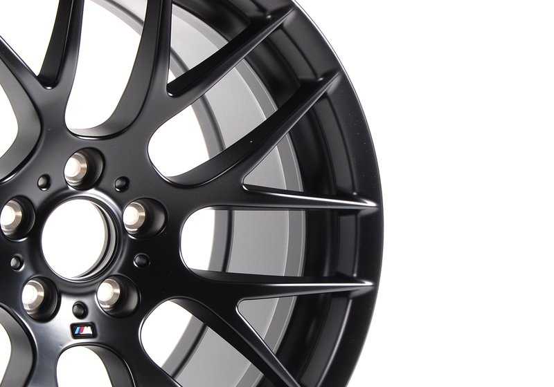 Llantas de aleación M Performance Y-Spoke 359 negras mate 10x19 ET25 OEM 36112284151 para BMW E82, E90, E92, E93 (modelos M). Original BMW.