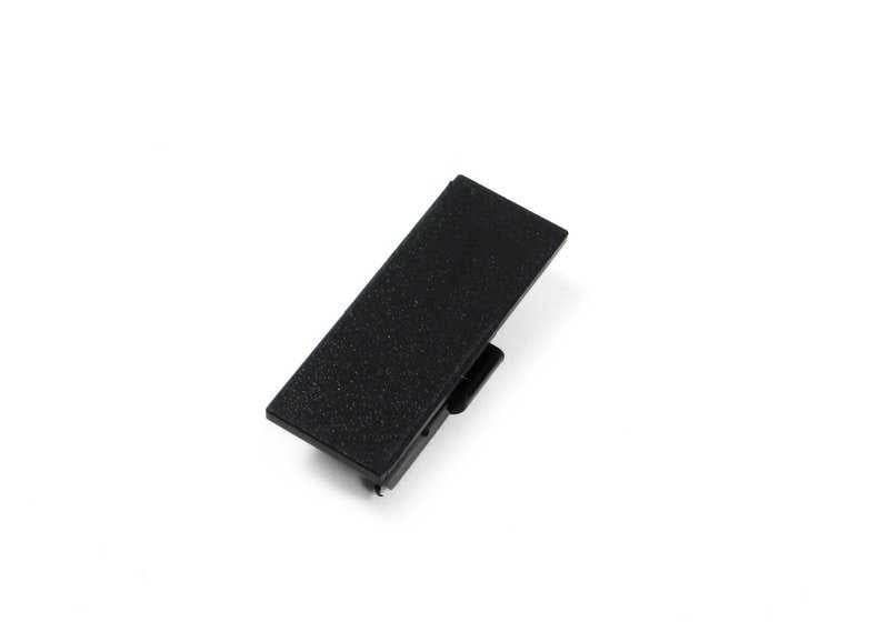 Tapa embellecedora negra OEM 51438212181 para BMW E46 y E39. Pieza original BMW.
