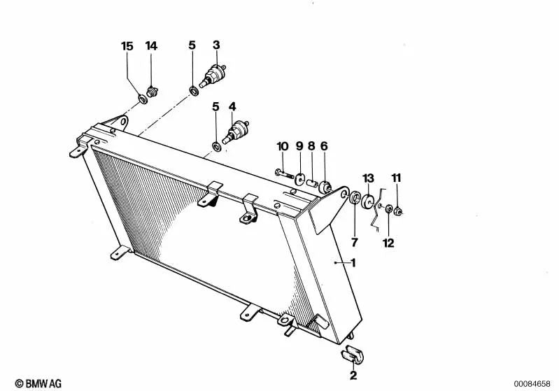 Arandela OEM 17112160148 para BMW M1 E26 (1980-1981). Original BMW.