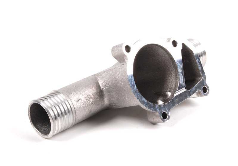 Brida de conexión OEM 11531721966 para BMW E30 y E36. Pieza original BMW, parte del sistema de refrigeración (bomba de agua/termostato).