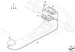 Exibição central de informações OEM 65509169175 para BMW Z4 E85, Z4 E86. BMW genuíno.