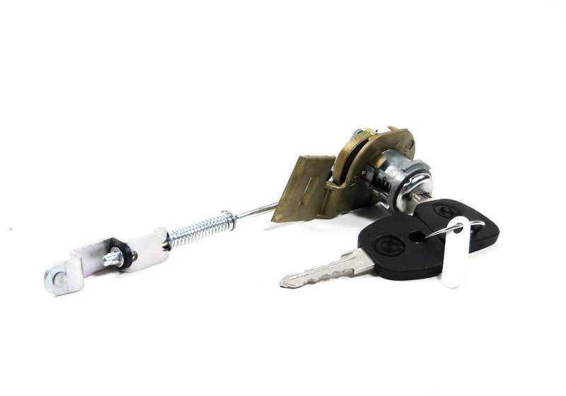 Cerradura con llave izquierda OEM 51211881439 para BMW E23. Original BMW.