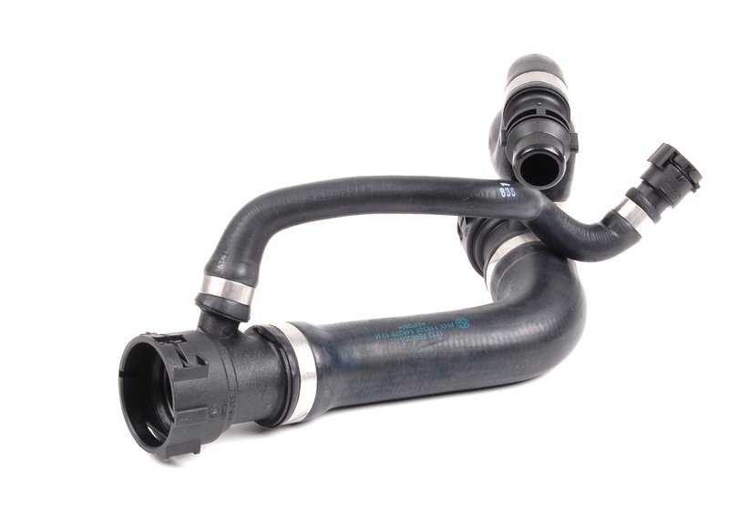 Manguera superior de refrigerante OEM 17127546064 para BMW Serie 5 E60 523i (modelos NE31, NE32, NE41, NE42, NU11, NU12, NU21, NU22, NU32, NU42). Original BMW.