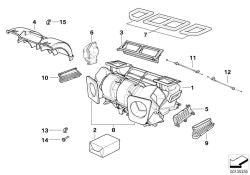 Cable Bowden OEM 64118363791 para BMW Serie 5 E39 (520d, 520i). Original BMW.