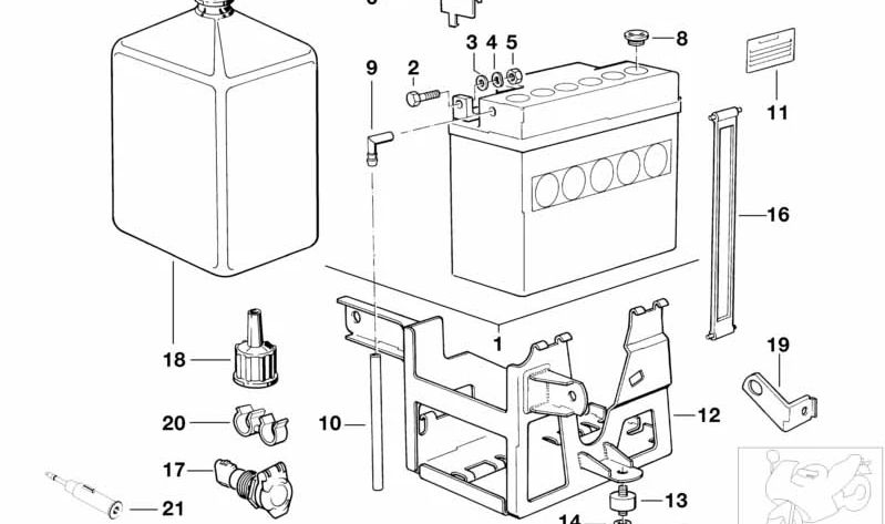 Capt 61211459106 do OEM para BMW R 850 GS Motorcycles, R 1150 Gs, R 1200 C, K 1200 Rs ... e muito mais. BMW Motorrad original.