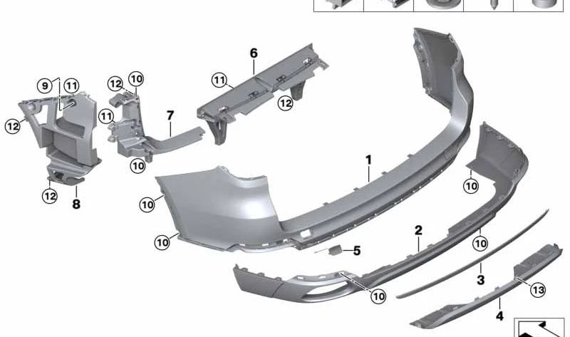 Protecteur d'impression pour BMW X5 F15 (OEM 51127378572). BMW d'origine