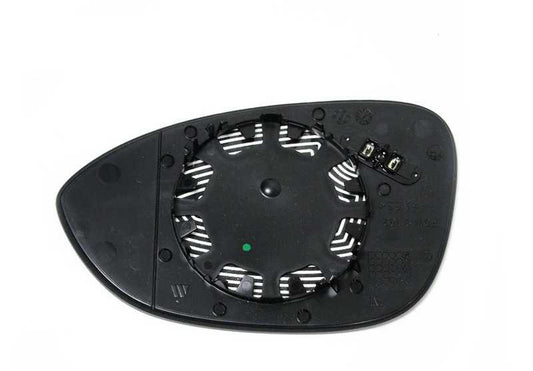 Cristal espejo convexo calefactable derecho OEM 51168046508 para BMW E82, E90, E92, E93… y más. Original BMW.