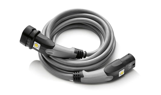 Cable de carga 1 fase OEM 61905A13025 para MINI Cooper SE, Countryman F60 Híbrido y BMW Serie 2 F45, Serie 3 F30/F31 y G20 híbridos. Carga rápida en puntos públicos (tipo 2). Original MINI y BMW.