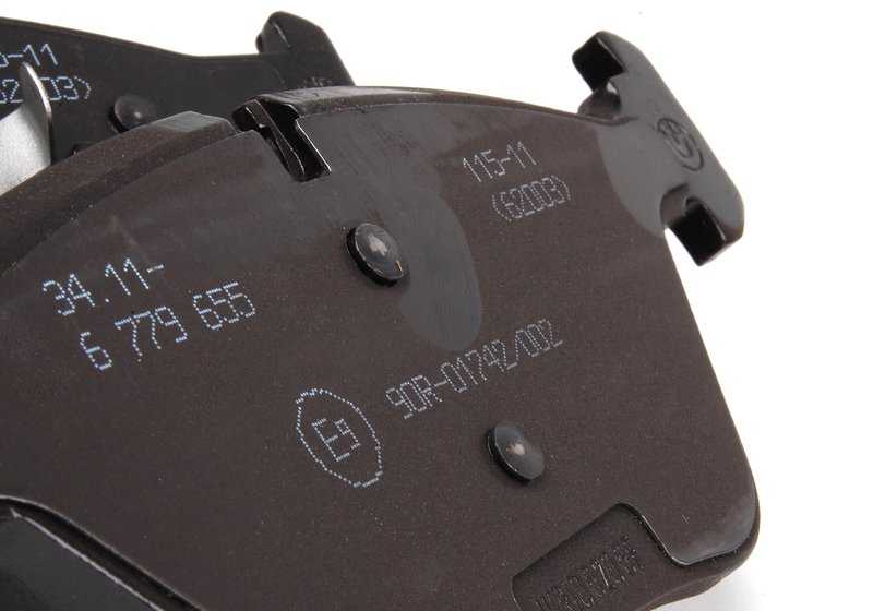 Juego de pastillas de freno sin asbesto OEM 34116779652 para BMW E46, E85, E86. Original BMW.