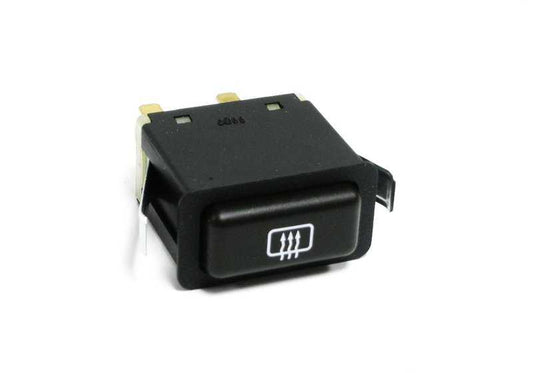 Interruptor luneta térmica trasera OEM 61311380338 para BMW E30 320i y 325i (modelos con cambio automático, 1986-1993). Repuesto original BMW.