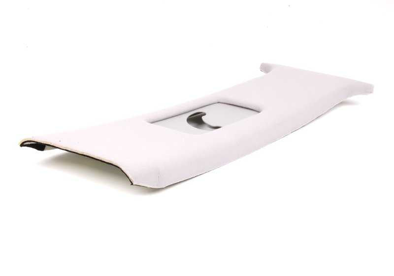 Cubierta interior pilar central superior derecho OEM 51438174464 para BMW E38. Color gris claro (hellgrau). Pieza original BMW.