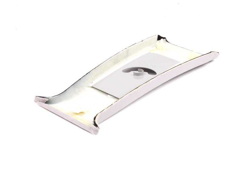 Cubierta interior pilar central superior derecho OEM 51438174464 para BMW E38. Color gris claro (hellgrau). Pieza original BMW.