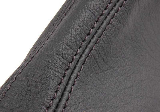 Cubierta de palanca freno mano en piel OEM 34412230012 para BMW E30. Original BMW.