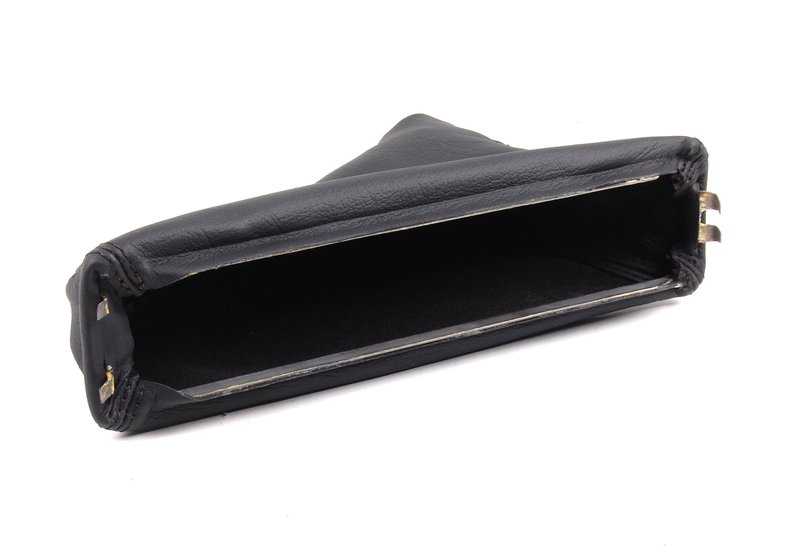 Cubierta de palanca freno mano en piel OEM 34412230012 para BMW E30. Original BMW.