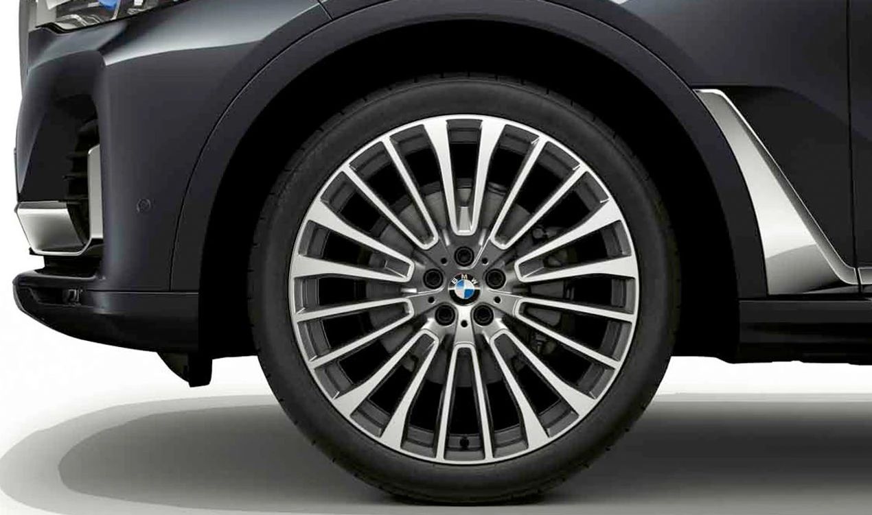 Llanta de aleación Y-Spoke 757 22" OEM 36116885463 para BMW X7 {G07 xDrive30d, xDrive40d, xDrive40i}. Original BMW.