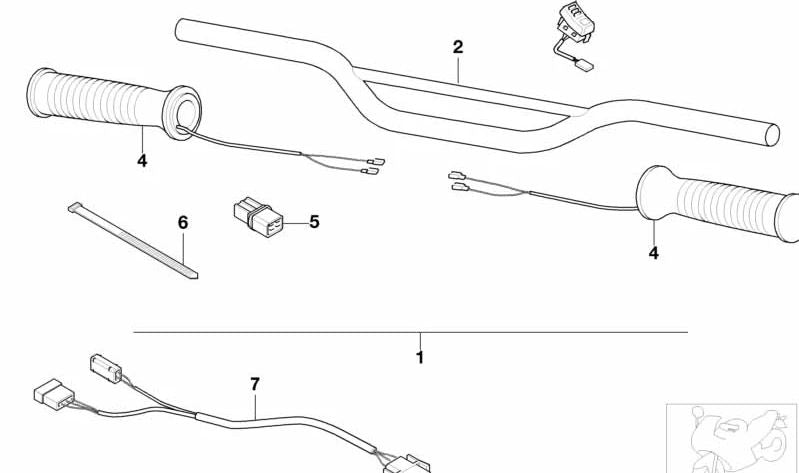 4-polige Steckdosenbox OEM 61131361706 für BMW Motorräder F 650, R 1100 GS, K 75, R 1150 RT... und mehr. Original BMW Motorrad.