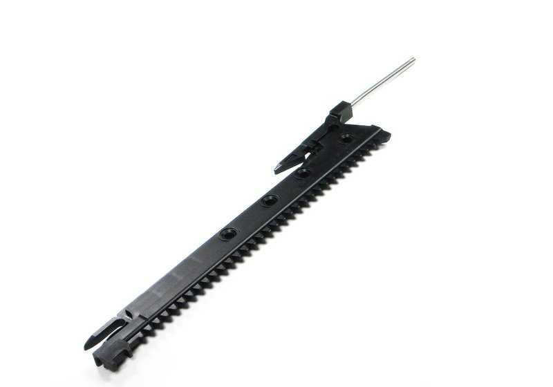 Right dentada bar 54138108870 for BMW E31 {840ci, 840i, 850csi}. Original BMW.