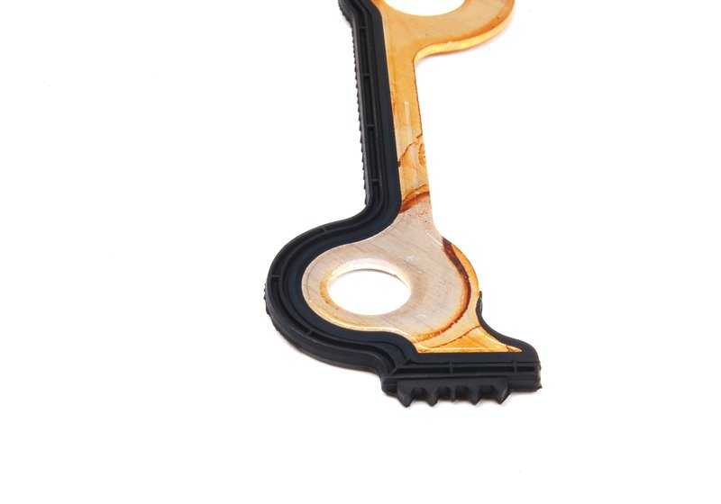 Junta para tapa de cadena OEM 11141439717 para BMW E53, E60, E61, E63, E64, E65, E66, E70. Compatible con motores N62 y N62T. Original BMW.
