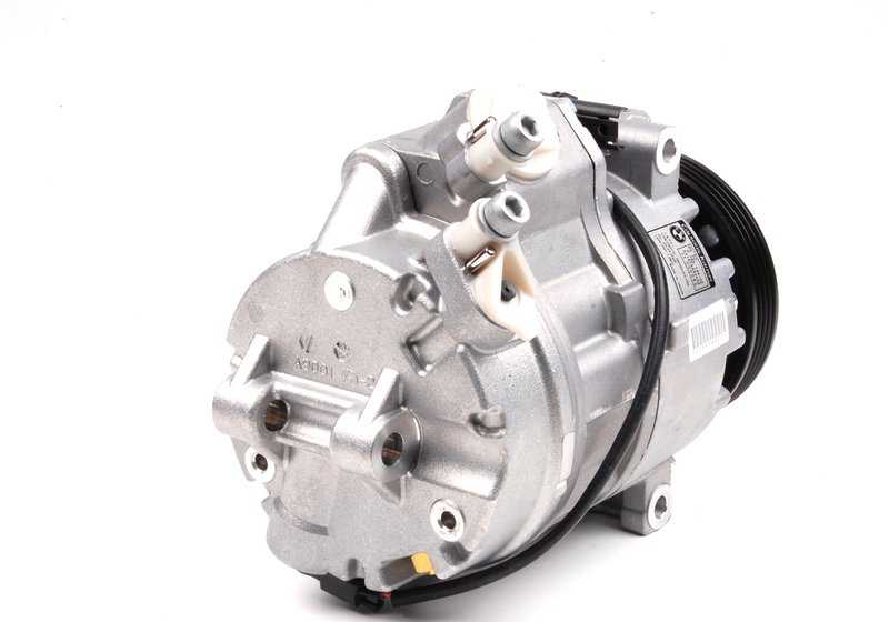 Air conditioning compressor without magnetic clutch for BMW E70 (OEM 64529185144). Original BMW