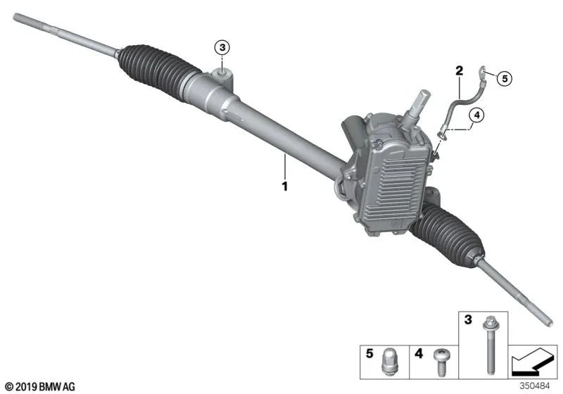 Electric Power Steering for BMW i I01, I01N (OEM 32105A43105). Original BMW