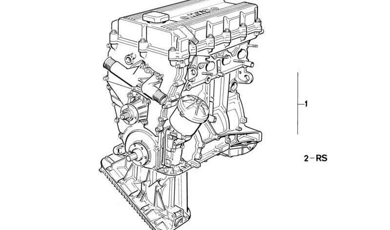 OEM 11009059259 Kit de support moteur pour BMW E30 318i et 318is. Compatible avec les moteurs M42. BMW d'origine.