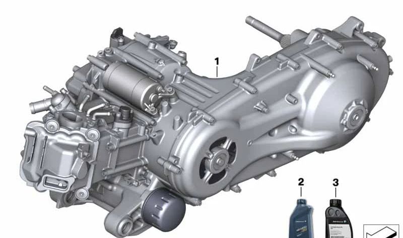 Motor OEM 11009480367 para BMW Motorrad C 400 GT, C 400 X. Original BMW Motorrad.