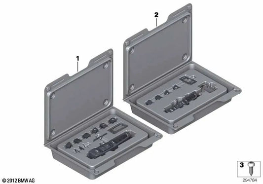 Kit de repuesto elemento mando consola central OEM 61319267899 para BMW X3 F25, X4 F26. Original BMW.