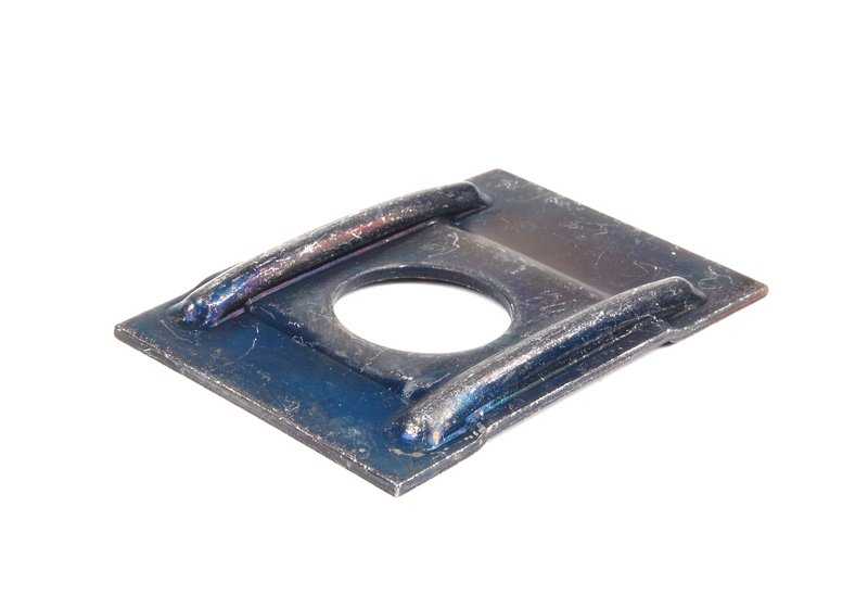 OEM 51338254128 piastra di serraggio per serie BMW 3 E46. BMW originale per meccanismo della finestra anteriore.