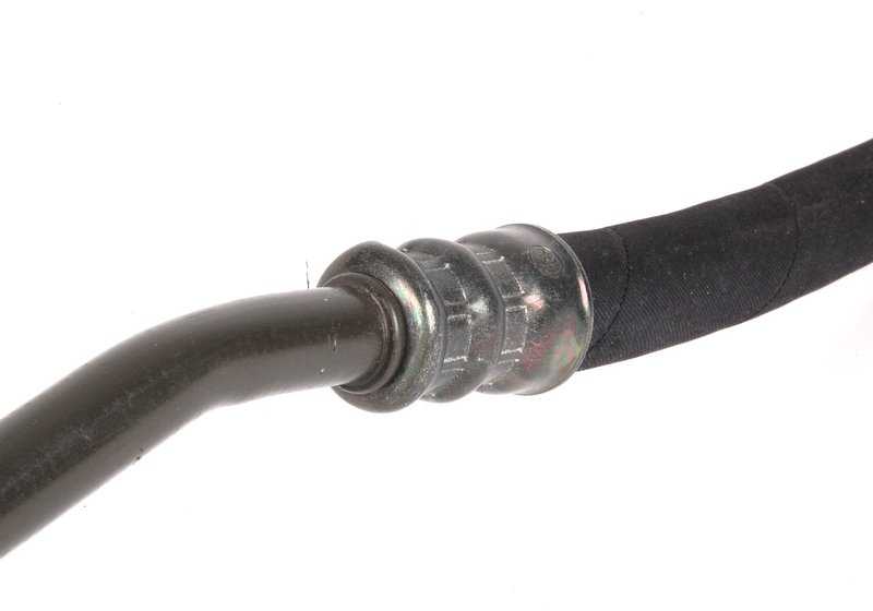 Tubo de retorno del radiador de aceite OEM 17221433001 para BMW E36 320i automáticos (modelos BF21, BF22, BF61, BJ21, BJ22, BJ41, BJ42, CB21, CB22, CB23). Original BMW.
