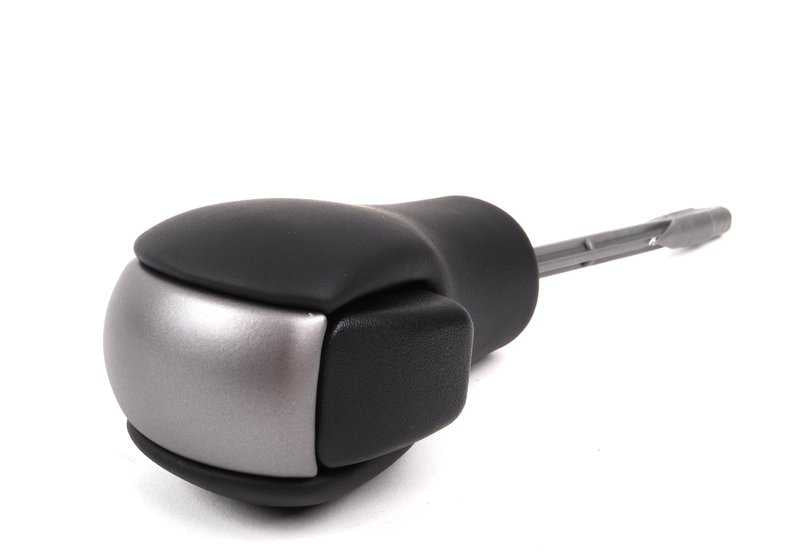 Pomo de cambio en piel OEM 25167522365 para BMW E60, E61, E63, E64. Original BMW.
