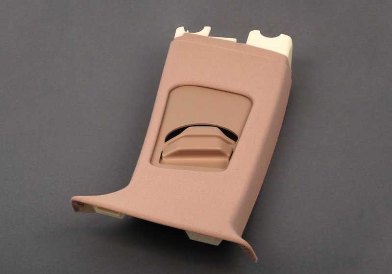 Adorno columna B superior izquierda OEM 51438266947 para BMW Serie 3 E46 (04/1997 - 07/2005) color hellbeige. Original BMW.