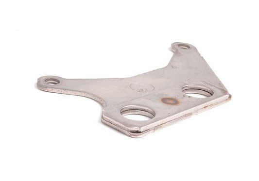Soporte metálico escape OEM 18207504250 para BMW E39 525i, 530i (M54, cambio manual, tracción trasera, 2000–2003). Pieza original BMW.
