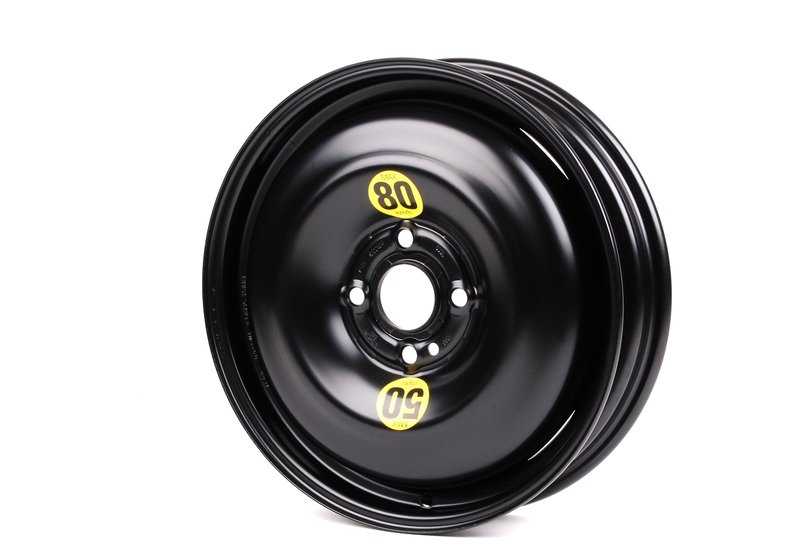 Rueda de emergencia (galleta) de acero OEM 36111509164 para MINI R50, R52, R53, R55, R56, R57, R58, R59. Compatible con varios modelos. Original MINI y BMW.