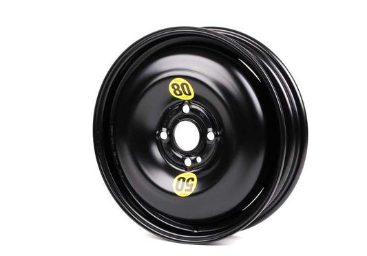 Roda de emergência (biscoito) de aço OEM 36111509164 para mini R50, R52, R53, R55, R56, R57, R58, R59. Compatível com vários modelos. Mini e BMW originais.
