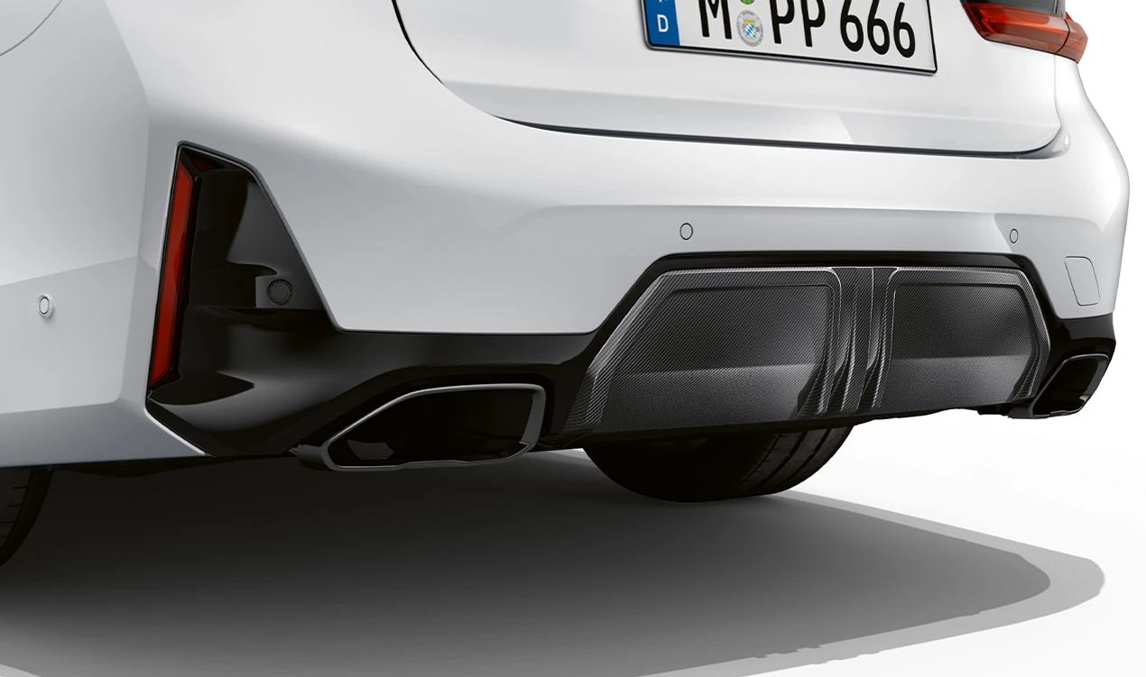Rear Diffuser M Performance OEM 51195A4F521 for BMW G20, G21. Original BMW.