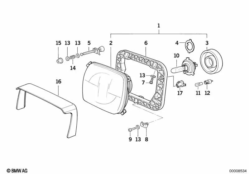 Opresor OEM 63121459997 para motos BMW F 650, K 75 S, R 100 GS, R 80 GS... y más. Original BMW Motorrad.