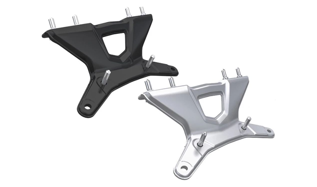 Soporte doble para cuadro de instrumentos OEM 77538389482 para BMW Motorrad R nineT Pure (RK22) y R nineT Scrambler (RK23). Permite montar cuentarrevoluciones. Original BMW Motorrad.