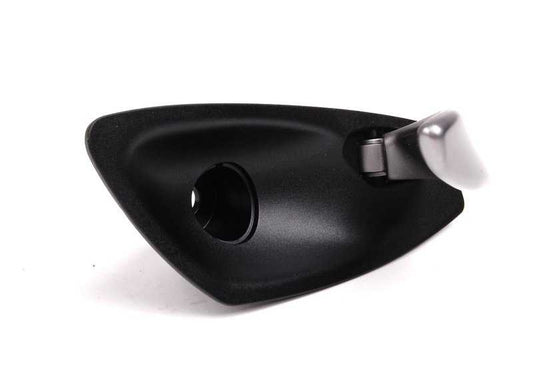Inside Maneta Left Door OEM 5141701661 for BMW Z4 E85 and E86. Black finish. BMW original.