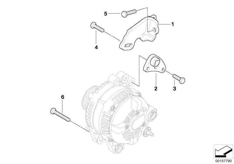 Angular de apoyo OEM 12317790876 para MINI One D R50 (03/2003 - 07/2006). Original MINI.