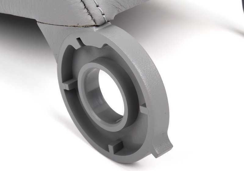 Reposabrazos superior en cuero gris OEM 51168248532 para BMW E46. Recambio original BMW.