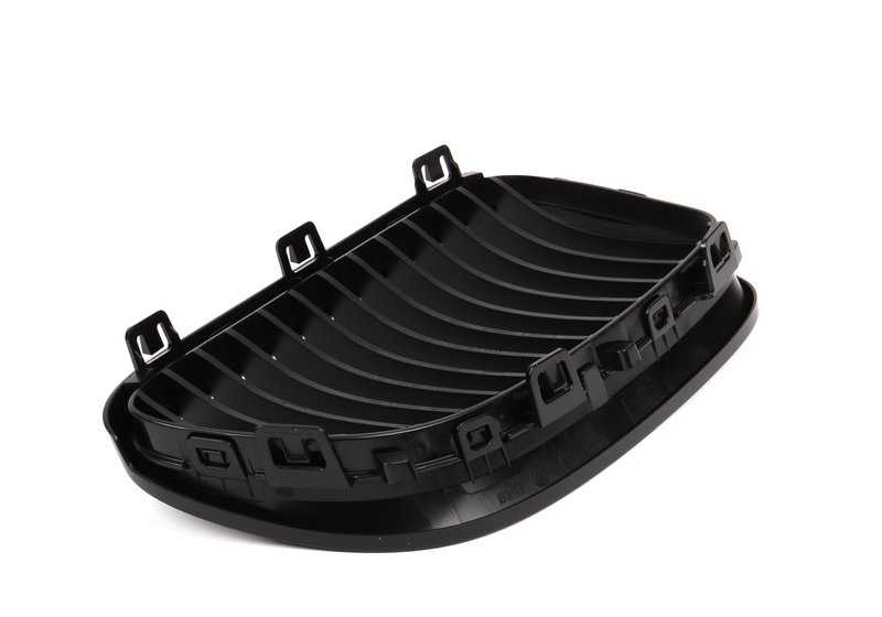 Parrilla decorativa M Performance negra izquierda OEM 51712158985 para BMW E92, E92 LCI, E93, E93 LCI. Original BMW.