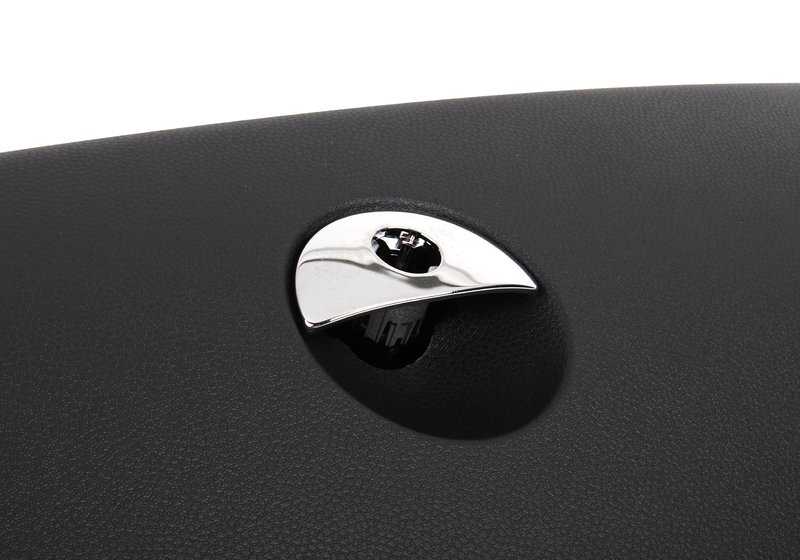 Guantera con cerradura OEM 51166959970 para MINI R50, R52, R53. Color negro panther. Compatible con modelos Cooper, One y Cooper S de 2001 a 2008. Original MINI.