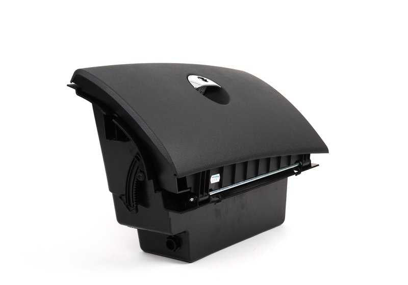 Guantera con cerradura OEM 51166959970 para MINI R50, R52, R53. Color negro panther. Compatible con modelos Cooper, One y Cooper S de 2001 a 2008. Original MINI.