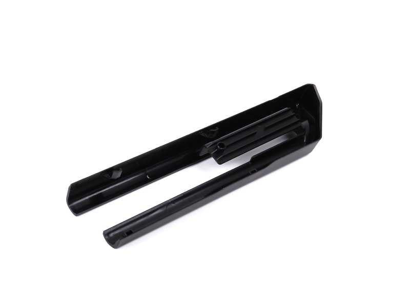Embellecedor lateral trasero izquierdo OEM 52107007705 para BMW E60, E60N, E61, E61N, E65, E66. Color negro. Original BMW.