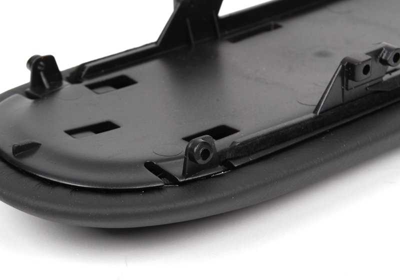 Apoyabrazos consola central cuero Panther Black OEM 51166954289 para MINI R50, R53, Cabrio R52. Original MINI.