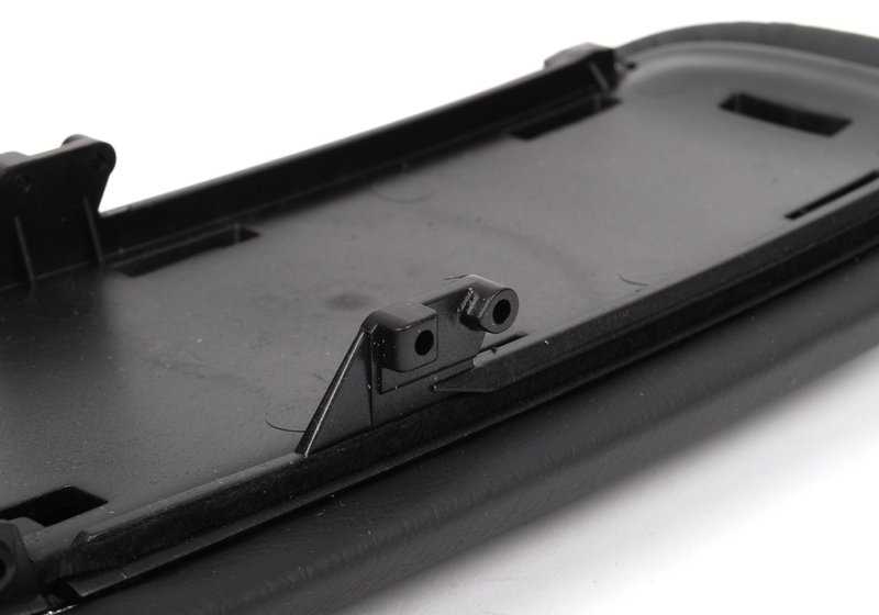 Apoyabrazos consola central cuero Panther Black OEM 51166954289 para MINI R50, R53, Cabrio R52. Original MINI.