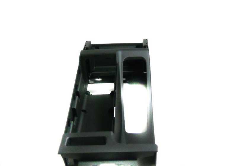 Consola apoyabrazos central OEM 51168218305 para BMW Serie 3 E46 (1997-2006). Color negro. Original BMW.