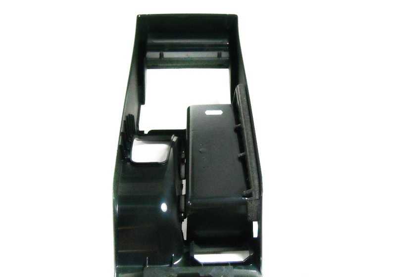 Consola apoyabrazos central OEM 51168218305 para BMW Serie 3 E46 (1997-2006). Color negro. Original BMW.