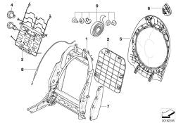 Juego de piezas de fijación OEM 52102759561 para MINI R55, R56, R57, R58, R59, R61. Compatibles con Clubman, Cabrio, Coupe, Roadster, Countryman. Original MINI.